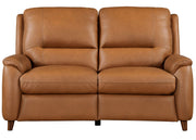 Austin - Power Reclining Loveseat P2 - Caramel Cream - JaxCo Furniture