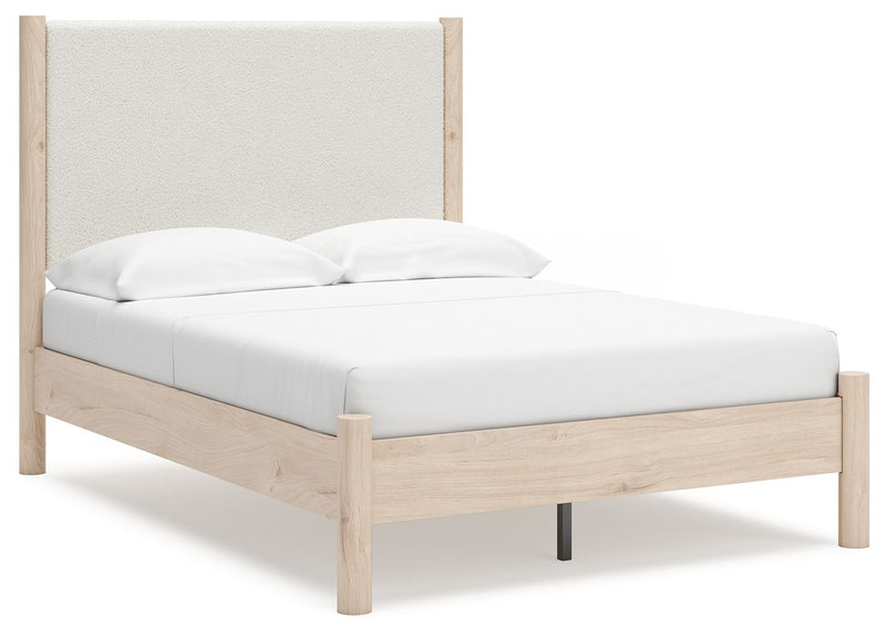 Cadmori - Upholstered Panel Bed - JaxCo Furniture
