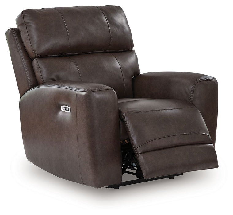 Crossplex - Smoke - Power Recliner / Adjustable Headrest