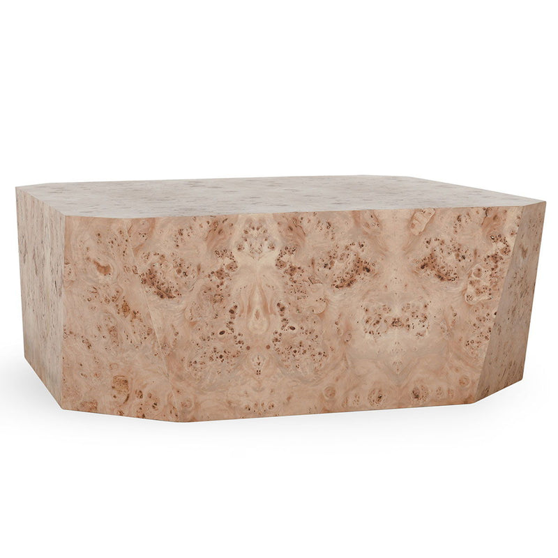 Avena - Burl Wood Square Coffee Table - Natural - JaxCo Furniture