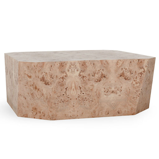 Avena - Burl Wood Square Coffee Table - Natural - JaxCo Furniture