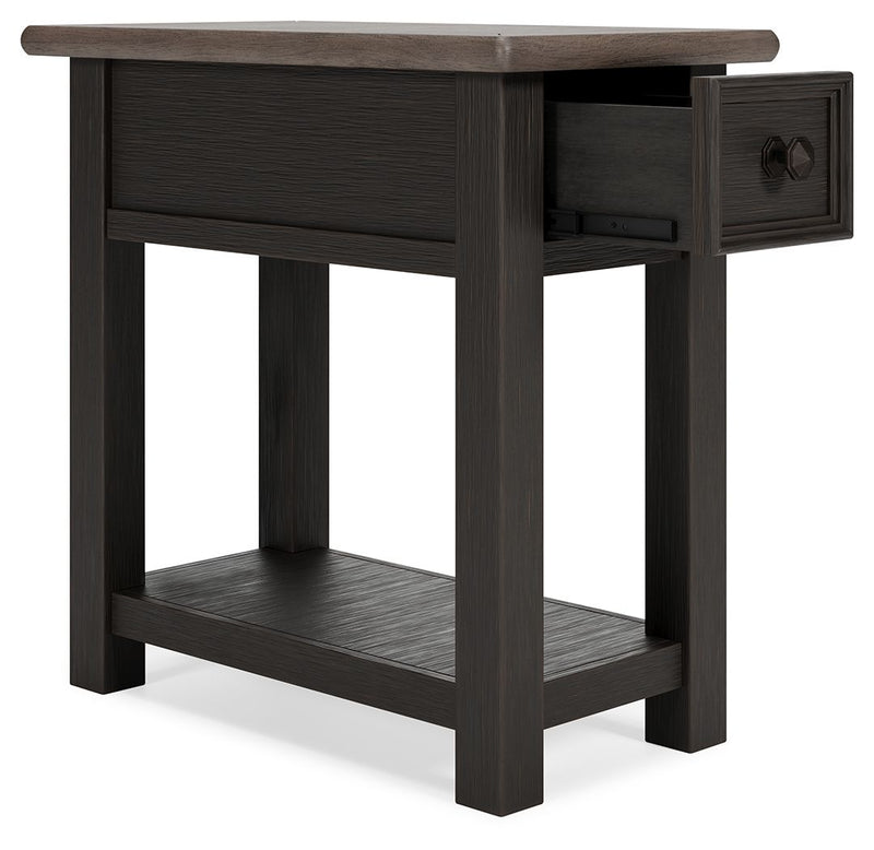 Tyler - Black / Gray - Chair Side End Table - JaxCo Furniture