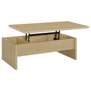 Canoga - Engineered Wood Lift Top Coffee Table - Light Oak - JaxCo Furniture
