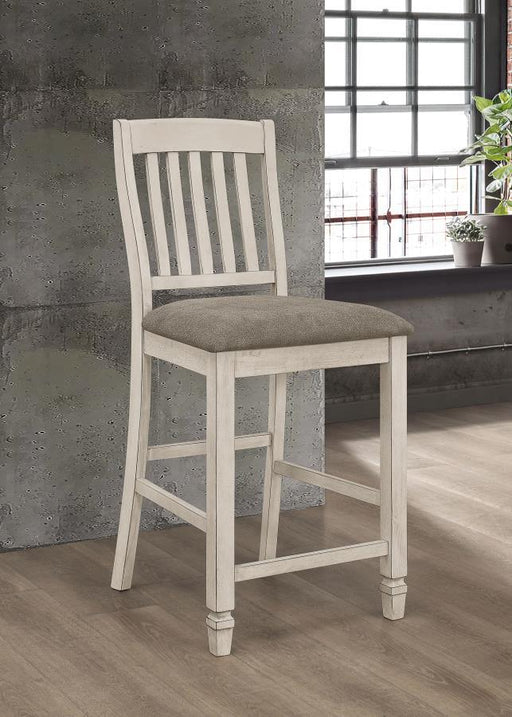 Sarasota - Wood Counter Chair (Set of 2) - Rustic Cream - JaxCo Furniture