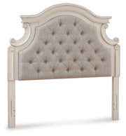Realyn - Chipped White - Full UPH Panel Headboard - JaxCo Furniture