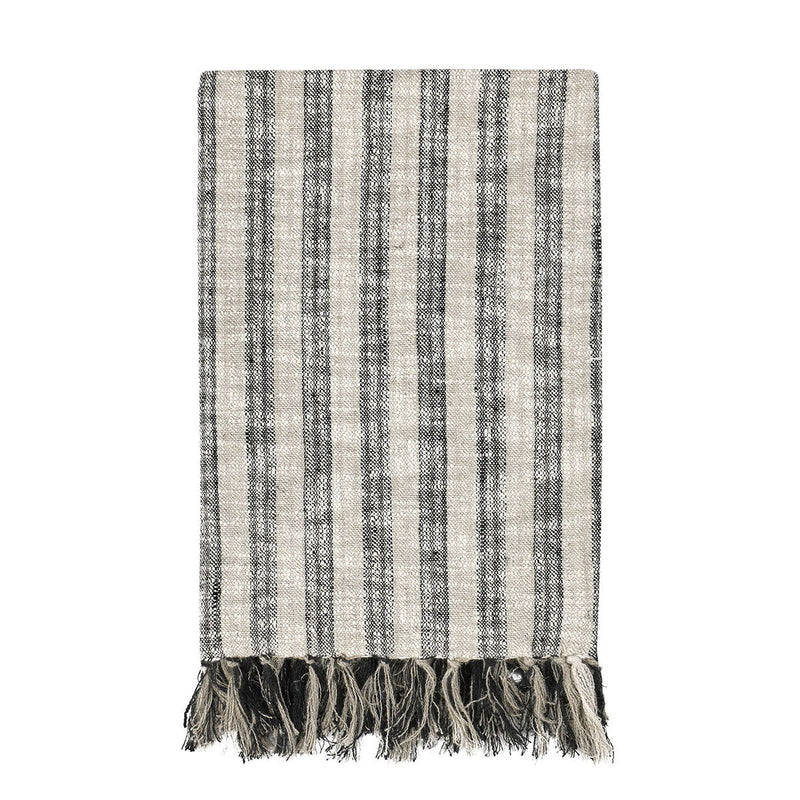 Throws - TC Linna Throw - Natural / Black - JaxCo Furniture