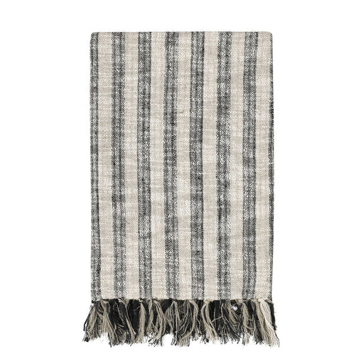 Throws - TC Linna Throw - Natural/Black - JaxCo Furniture