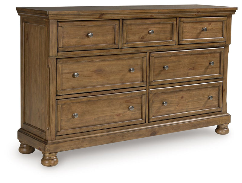 Feddinger - Medium Brown - Dresser - JaxCo Furniture