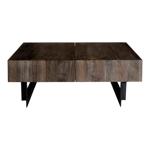 Tiburon - Storage Coffee Table - Dark Gray Brown - JaxCo Furniture