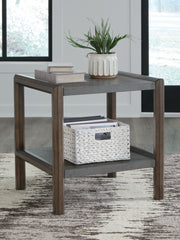 Kallenny - Brown / Gray - Rectangular End Table - JaxCo Furniture