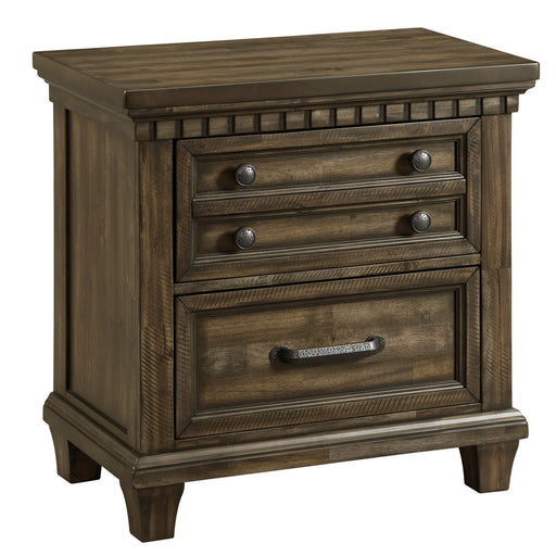 Mccabe - 2-Drawer Nightstand - Smokey Walnut Finish - JaxCo Furniture