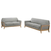 Vaughn - Fabric Upholstered Flared Arm Sofa Set - JaxCo Furniture