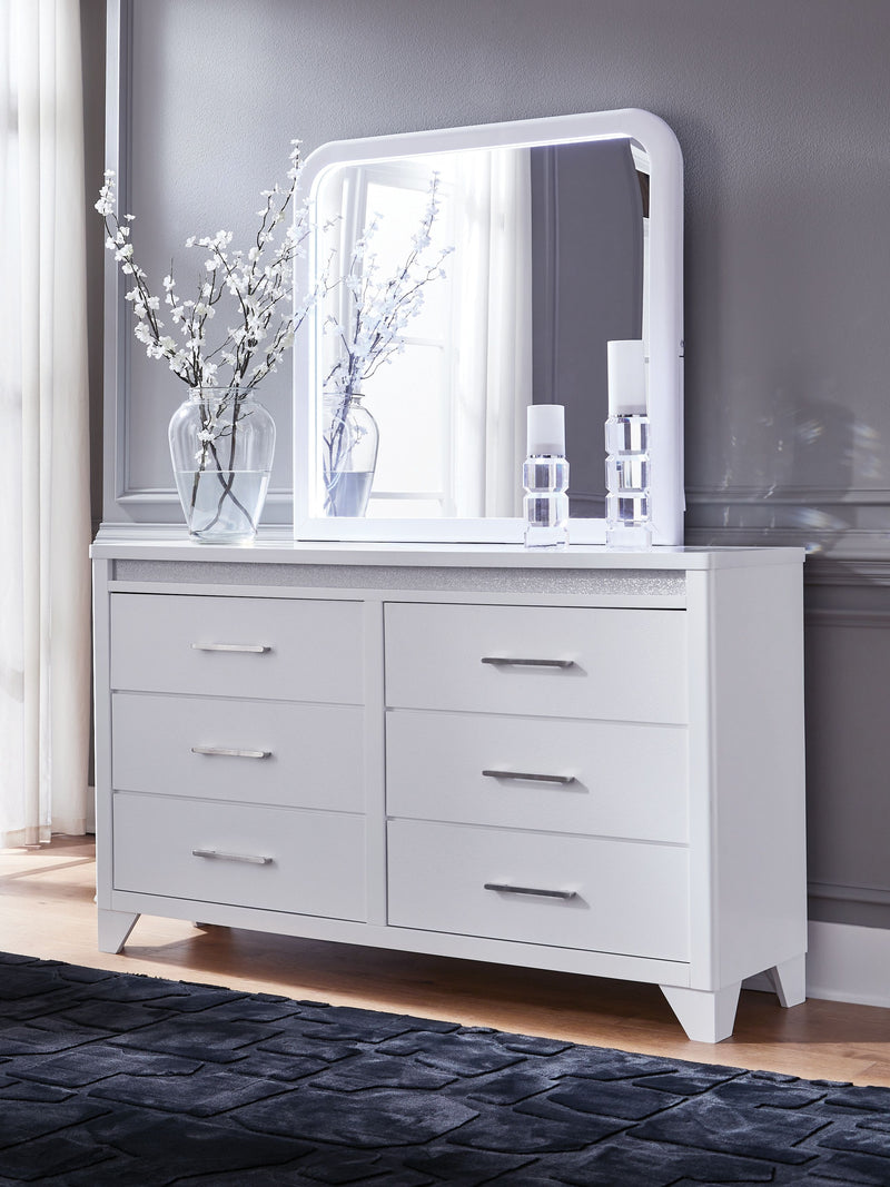 Jarlee - White - Dresser And Mirror - JaxCo Furniture