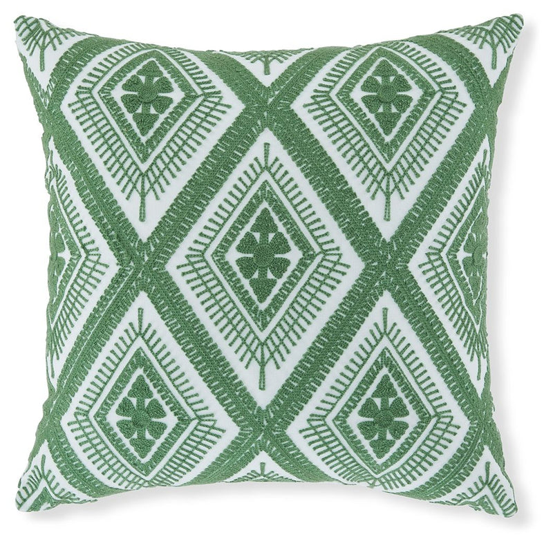 Bellvale - Green / White - Pillow (Set of 4) - JaxCo Furniture