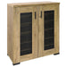 Bristol - 6-Shelf Engineered Wood Shoe Cabinet - Golden Oak - JaxCo Furniture