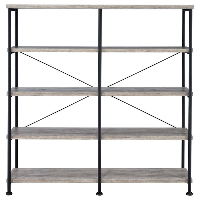 Analiese - 4-Shelf Double Bookshelf - JaxCo Furniture
