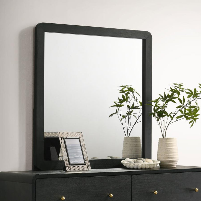 Cavelle - Dresser Mirror - Black - JaxCo Furniture
