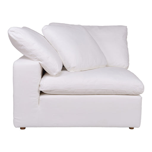 Clay - Corner Chair Livesmart Fabric - Cream - JaxCo Furniture