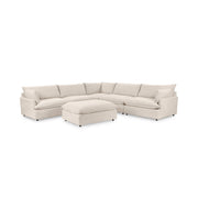 Caplan - 6 Piece Modular Sectional With Ottoman - JaxCo Furniture