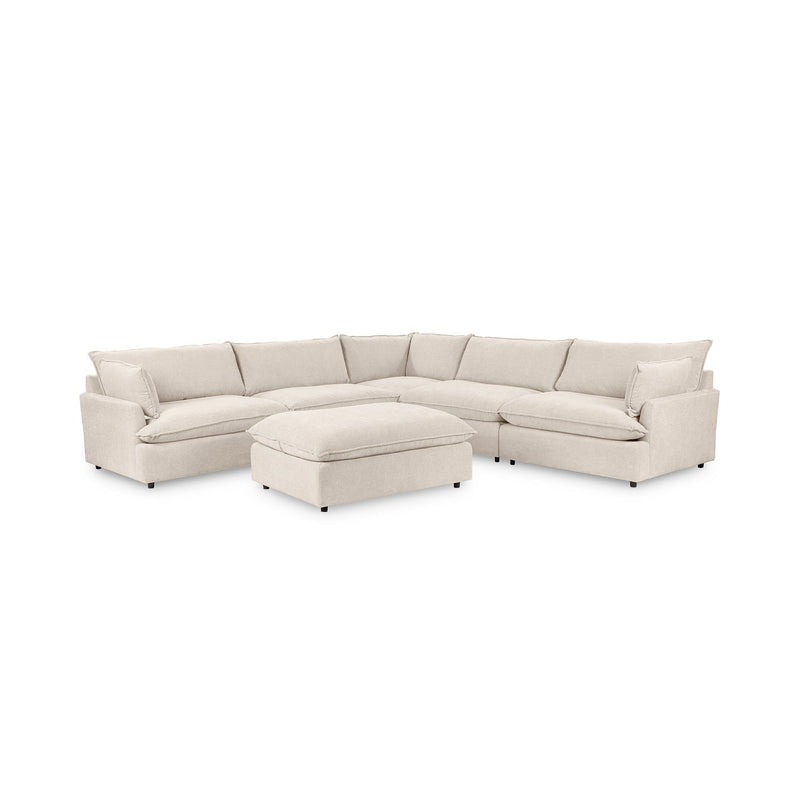 Caplan - 6 Piece Modular Sectional With Ottoman - JaxCo Furniture