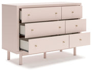 Wistenpine - Blush - Six Drawer Dresser - JaxCo Furniture