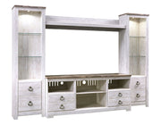 Willowton - Entertainment Center With Fireplace Option - JaxCo Furniture