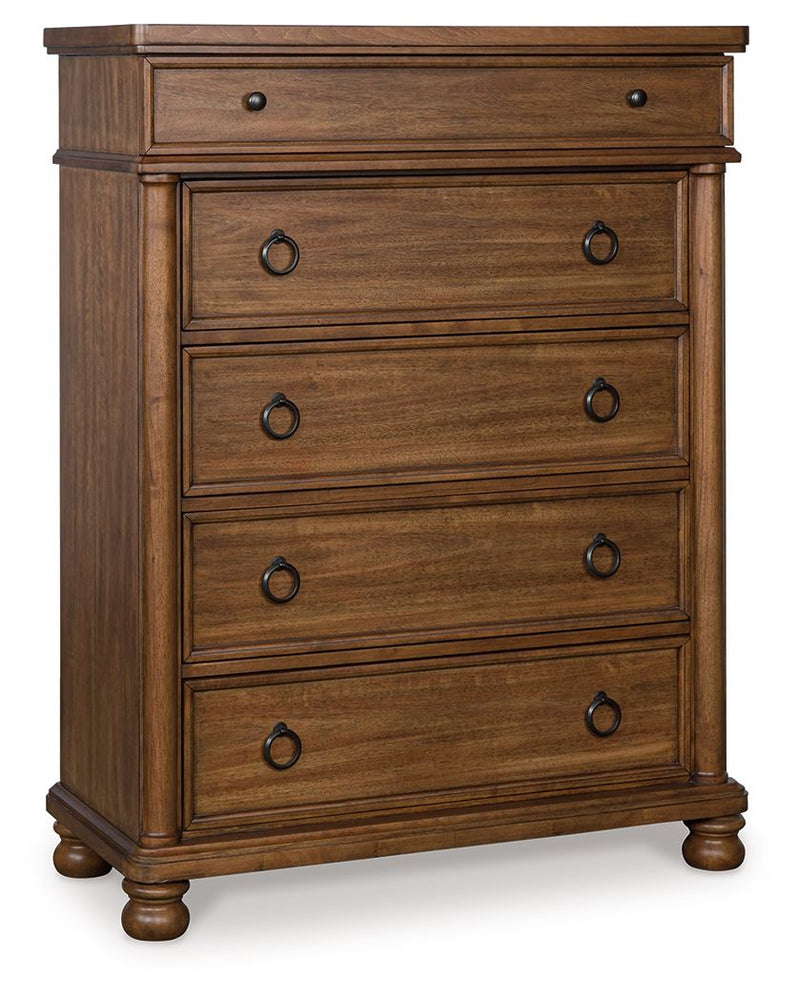 Rowlenstown - Five Drawer Chest - JaxCo Furniture