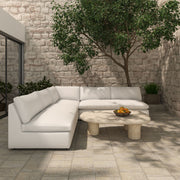 Miles - 5 Piece Outdoor Modular - White - JaxCo Furniture