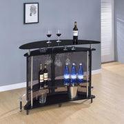 Amarillo - Freestanding Glass Top Home Bar Wine Cabinet - JaxCo Furniture
