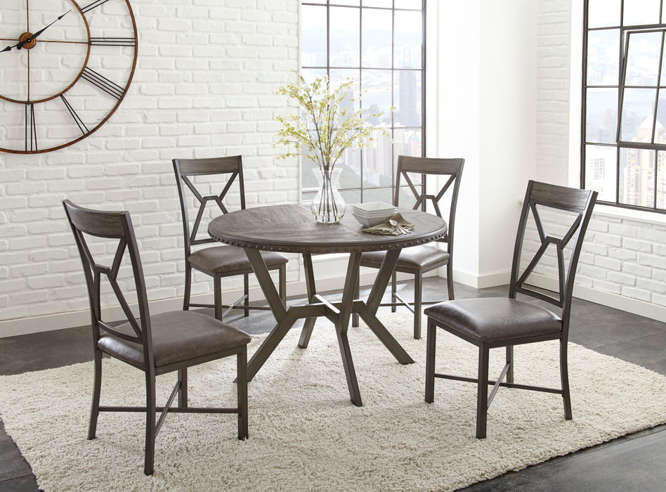 Alamo - 5 Piece Dining Set - Dark Brown - JaxCo Furniture