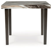 Jeshina - Dark Brown / Beige - Square Dining Room Counter Table - JaxCo Furniture