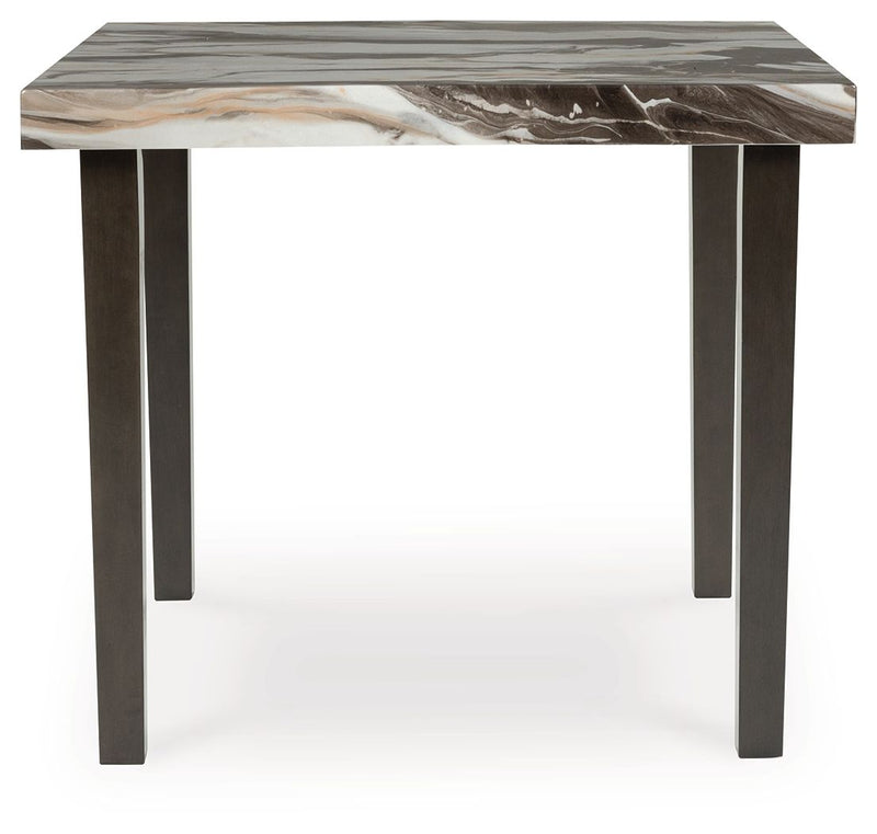 Jeshina - Dark Brown / Beige - Square Dining Room Counter Table - JaxCo Furniture