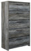 Baystorm - Gray - Five Drawer Chest - JaxCo Furniture