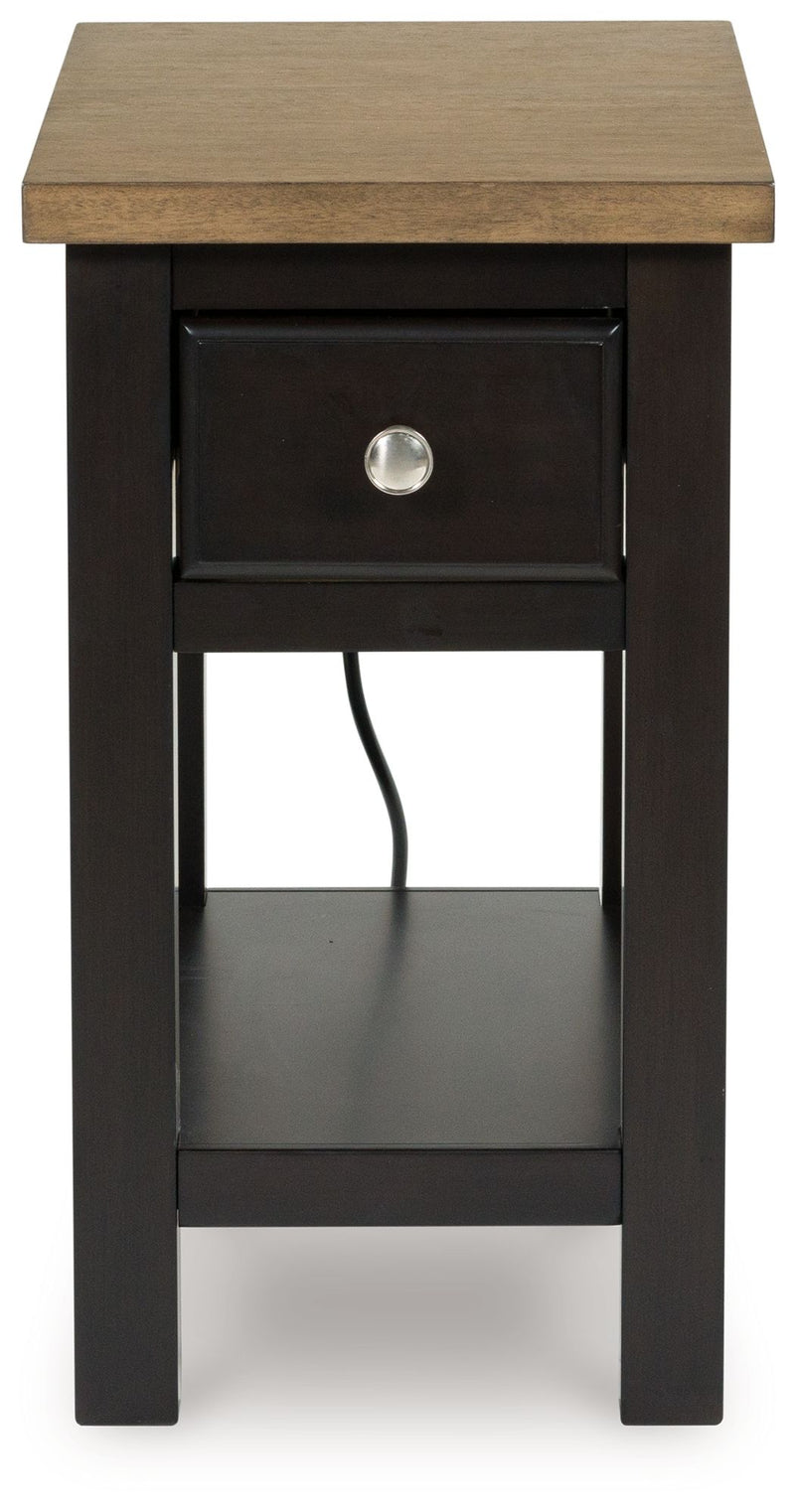 Drazmine - Brown - Chair Side End Table - JaxCo Furniture
