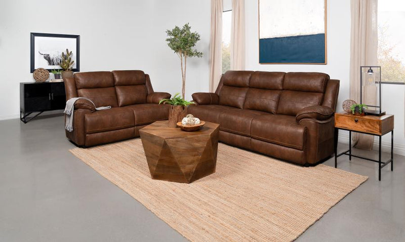 Ellington - Upholstered Padded Arm Sofa Set - JaxCo Furniture