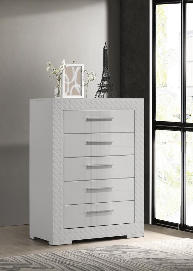 Ives - 5-Drawer Bedroom Chest - JaxCo Furniture