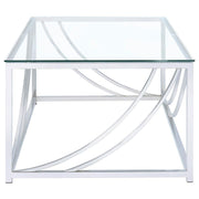 Lille - Glass Top Entryway Sofa Console Table Accents - JaxCo Furniture