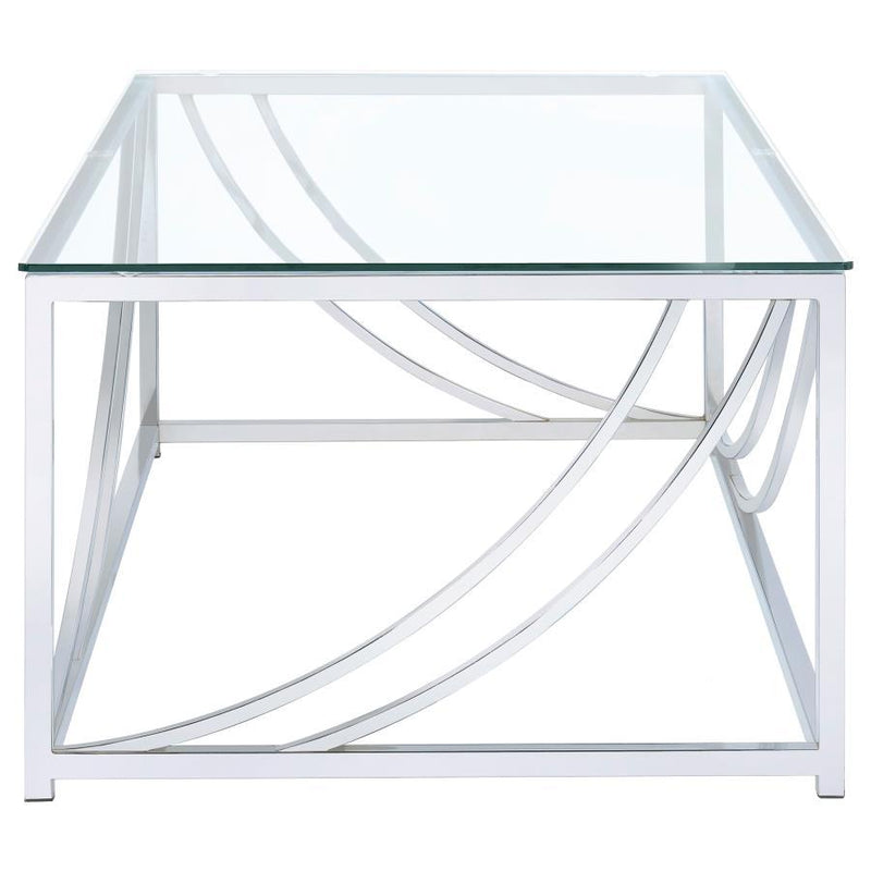 Lille - Glass Top Entryway Sofa Console Table Accents - JaxCo Furniture