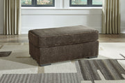 Aylesworth - Chocolate - Ottoman - JaxCo Furniture