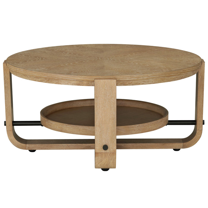 Escape - 3 Piece Occasional Table Set - Glazed Natural Oak