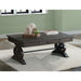 Stone - Coffee Table With Pu Base - Dark Walnut - JaxCo Furniture