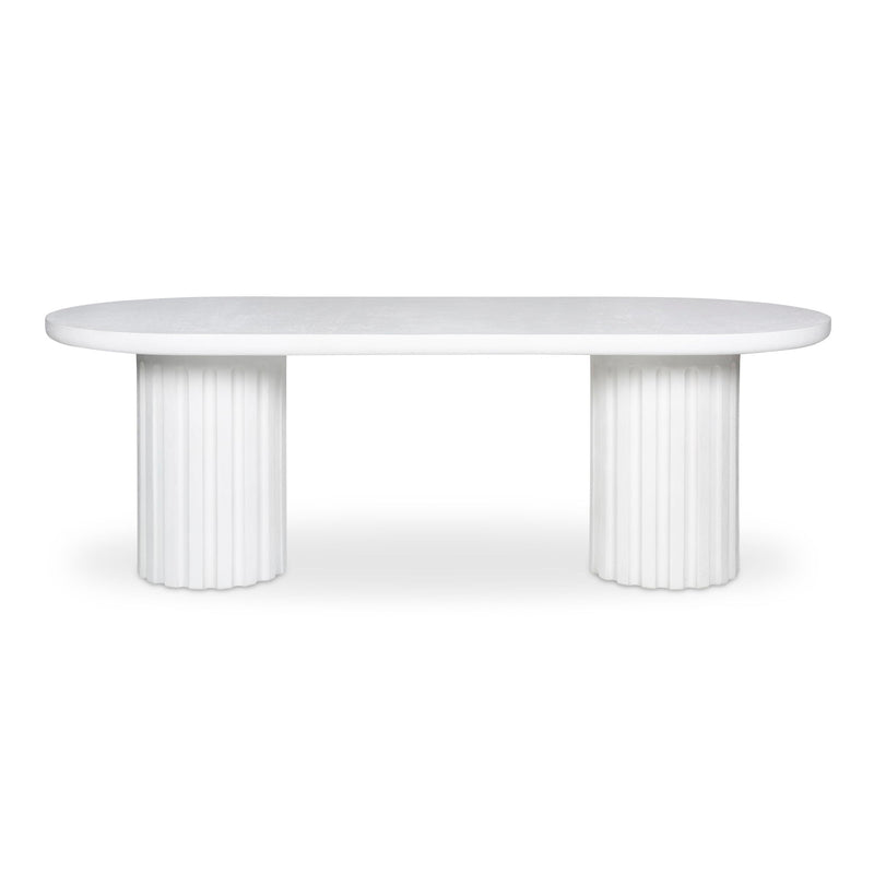 Eris - Outdoor Dining Table - White - JaxCo Furniture