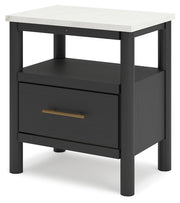 Cadmori - One Drawer Night Stand - JaxCo Furniture