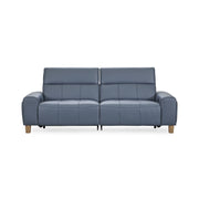 Alea - Leather Power Recliner Sofa - Blue - JaxCo Furniture