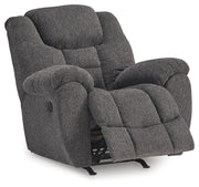 Foreside - Charcoal - Rocker Recliner - JaxCo Furniture