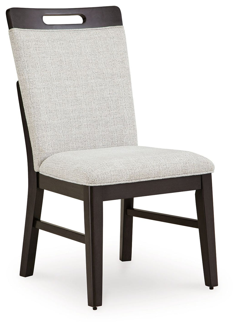 Neymorton - Light Gray / Brown - Dining Upholstered Side Chair (Set of 2) - JaxCo Furniture