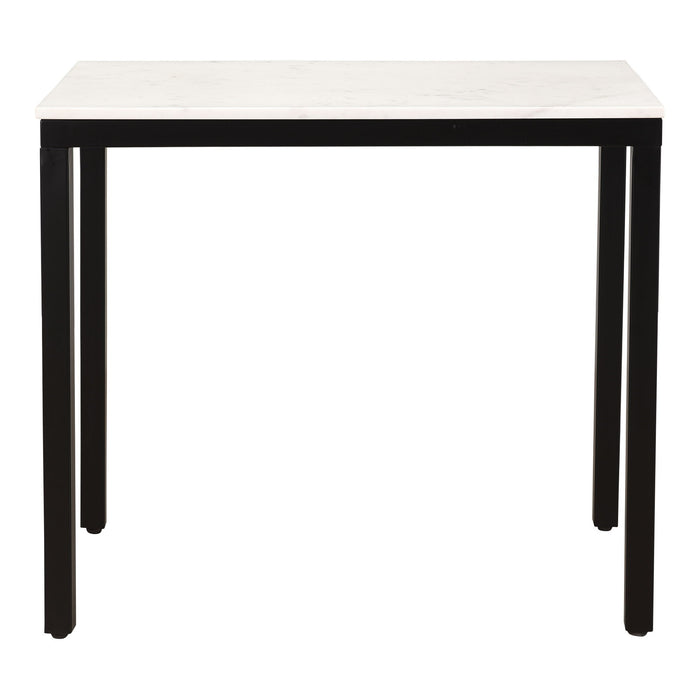 Parson - Marble Mini Desk - Black - JaxCo Furniture