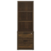 Westpark - 3-Shelf Bookcase USB And Lockable Drawer - JaxCo Furniture
