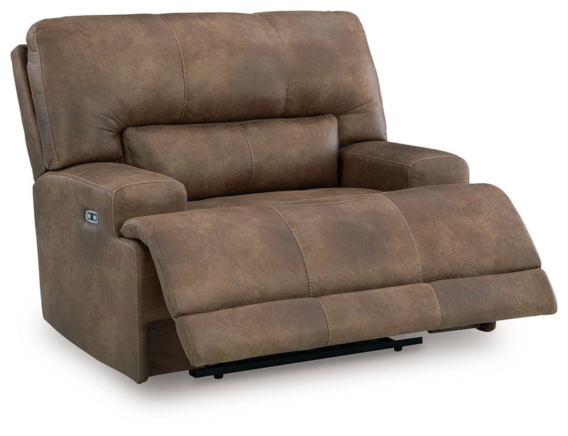 Beckley Place - Earth - Power Recliner With Adjustable Headrest - JaxCo Furniture
