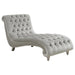 Lydia - Velvet Upholstered Tufted Chaise - Gray - JaxCo Furniture